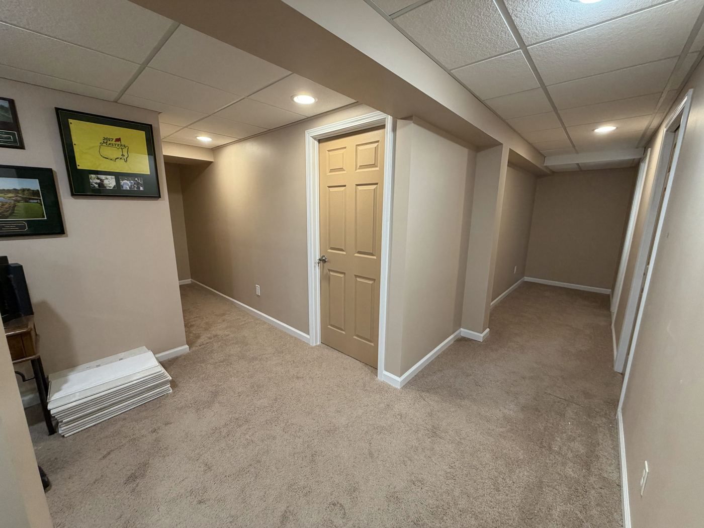 After: Hallway after, Macomb Township