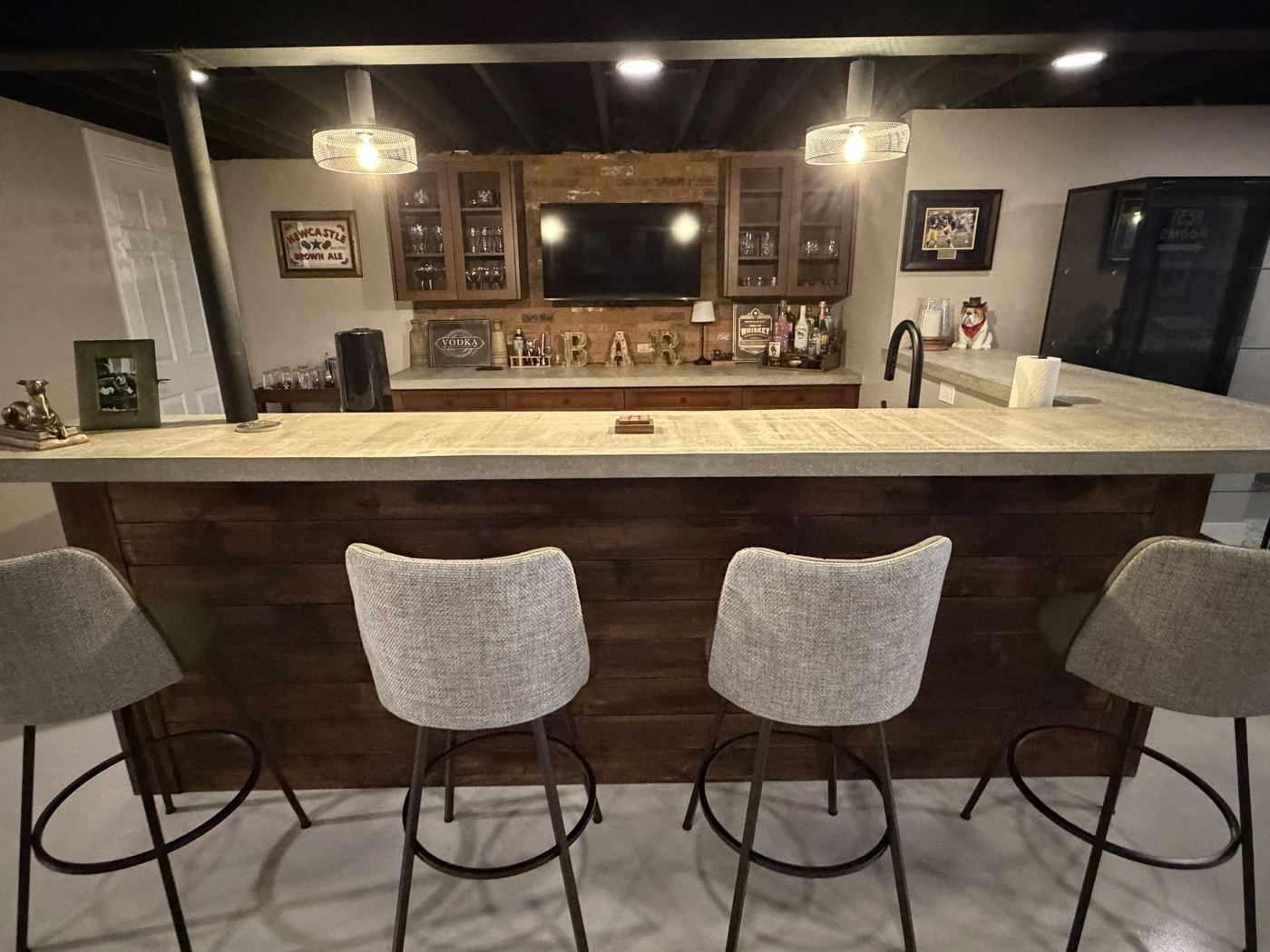After: Wet bar after