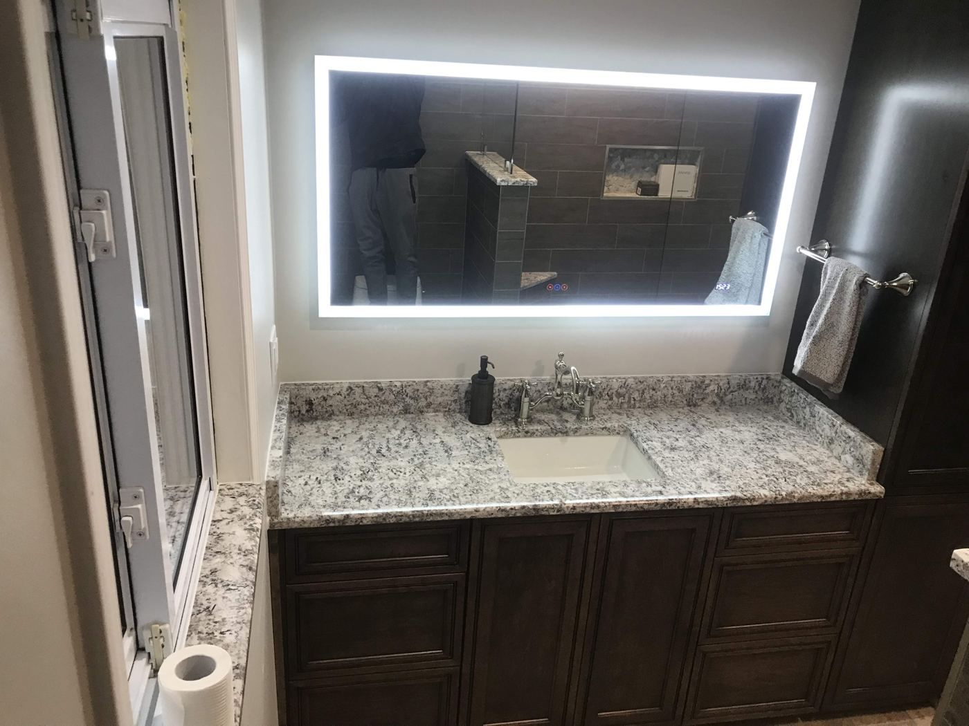 After: Vanity wall after, Shelby Township