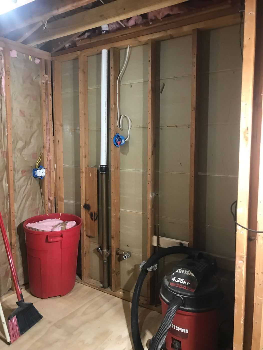 Before: Vanity wall before, Shelby Township