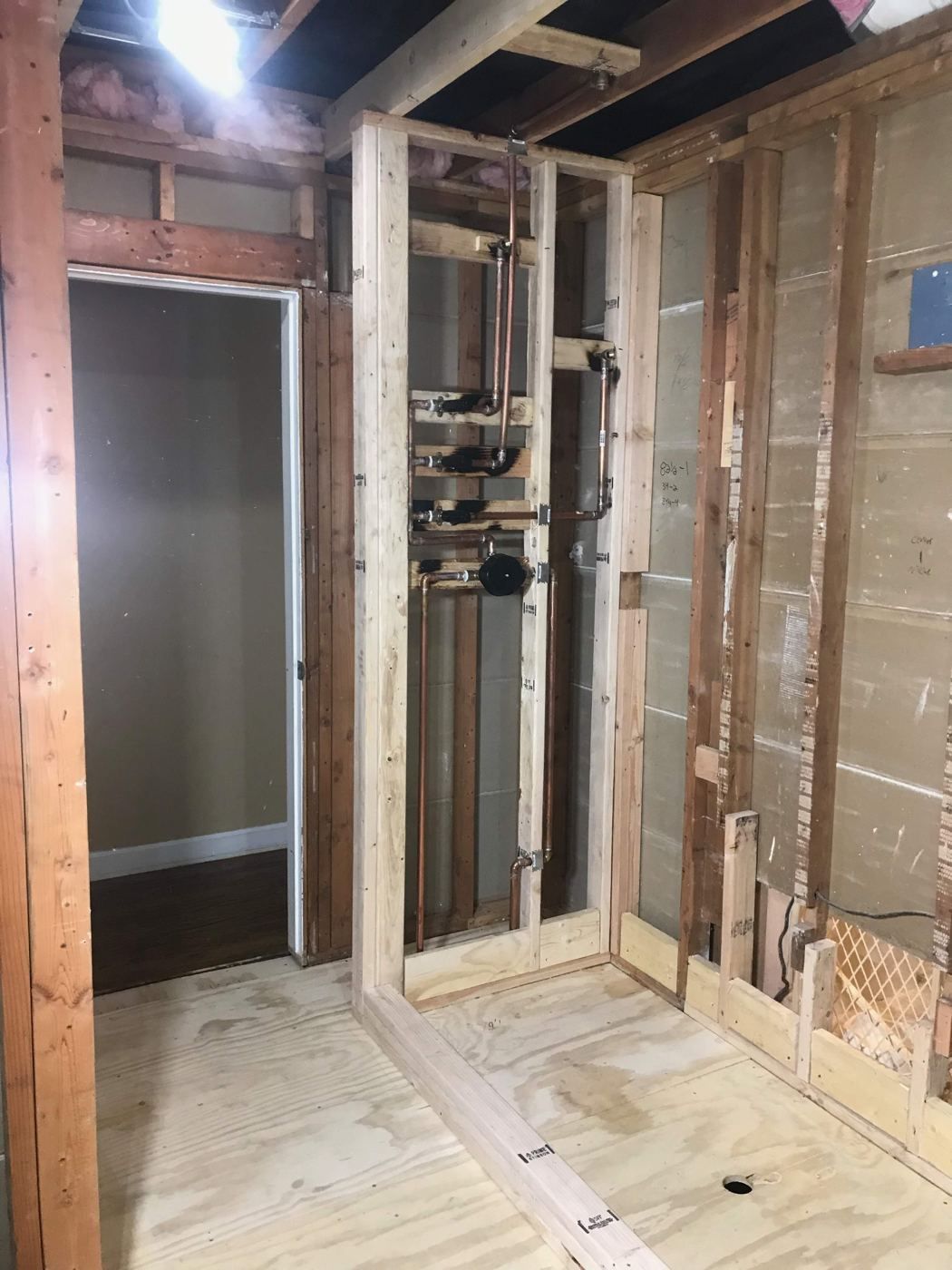 Before: Valve wall before, Shelby Township